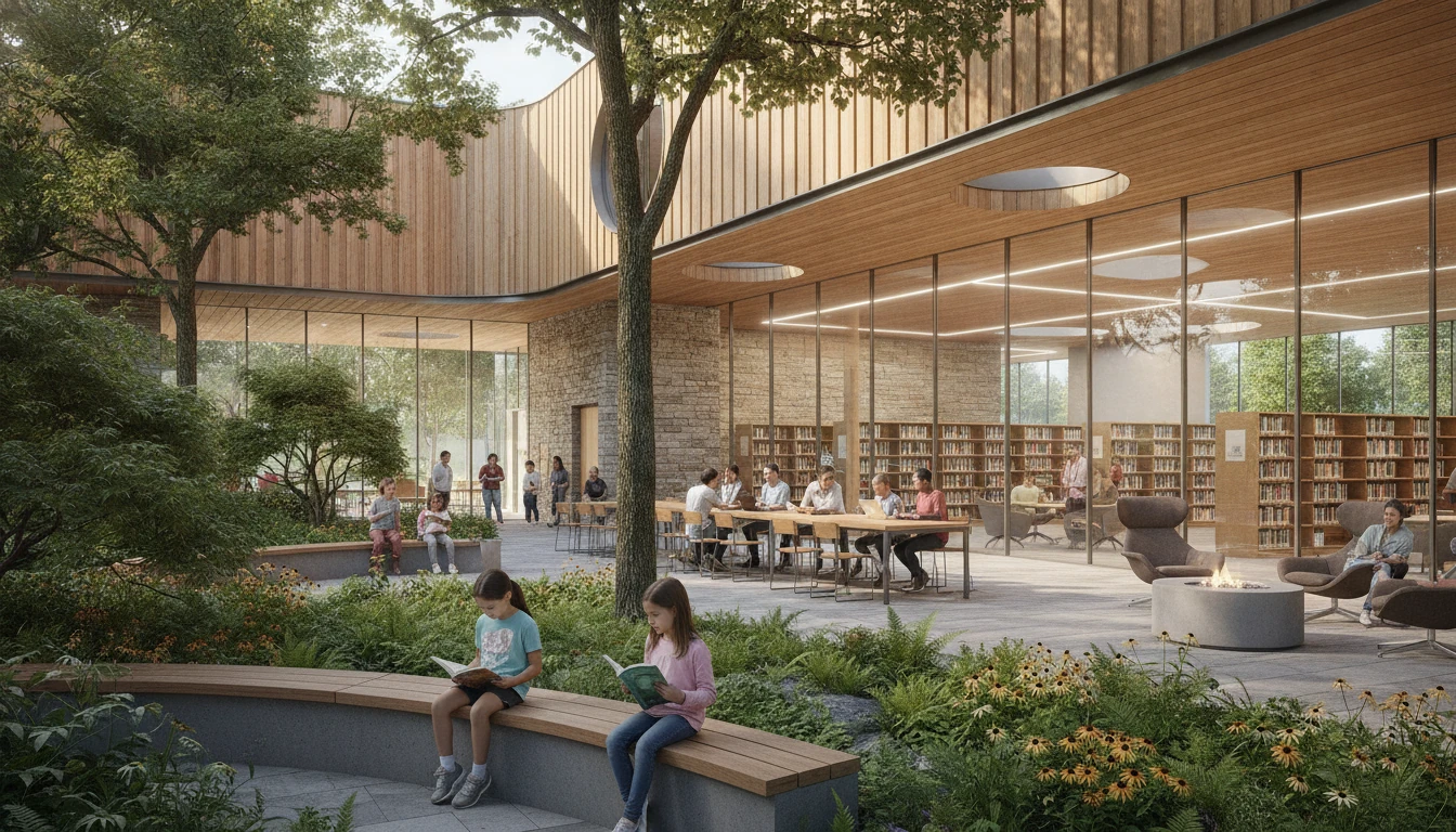 Library garden