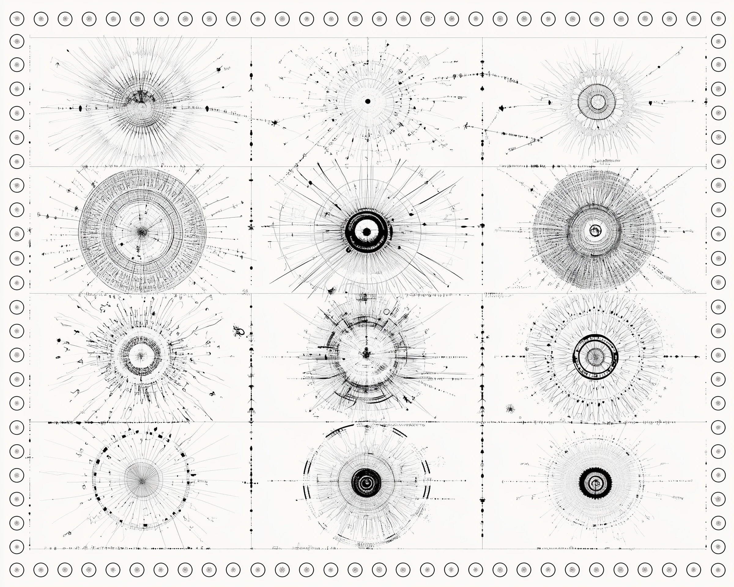 Abstract circle pattern diagram suggesting structure and relationships